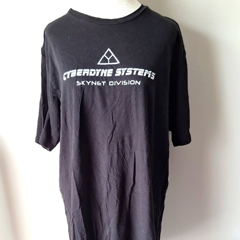 Terminator T Shirt Cyberdine Systems Skynet Division XL Black Scifi Tee